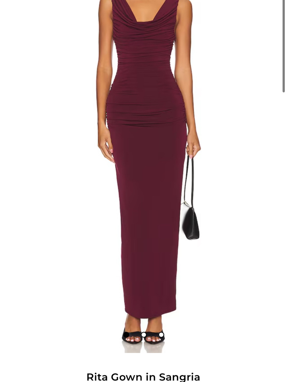 Katie May Rita Gown in Sangria - Deep Burgundy Maxi Dress